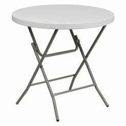 Best Sale 👍 Round Folding Tables & Chairs Flash Furniture RB-32R 32 In. Round Folding Table 🥰