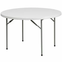 Budget ⌛ Round Folding Tables & Chairs Flash Furniture RB-48R 48 In. Round Folding Table 🔥