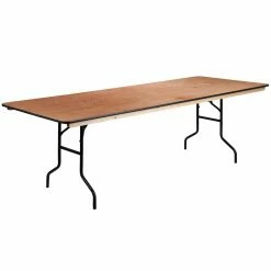 Top 10 🎁 Rectangle Folding Tables & Chairs Flash Furniture XA-3696-P 36 X 96 In. Rectangular Wood Folding Banquet Table 😉