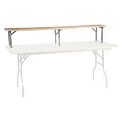Cheapest 😀 Folding Table Accessories Flash Furniture XA-72-RS Birchwood 72 X 12 In. Bar Top Riser 👏
