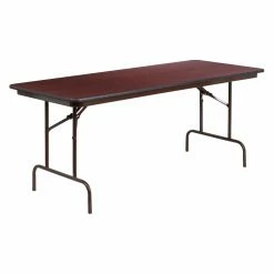 Cheap ๐คฉ Rectangle Folding Tables & Chairs Flash Furniture YT-3072 30 X 72 In. Rectangular Mahogany Laminate Folding Banquet Table ๐งจ