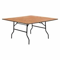 Best deal ⌛ Square Folding Tables & Chairs Flash Furniture YT-WFFT60 60 In. Square Wood Folding Banquet Table ❤️