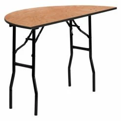 Best deal โ Round Folding Tables & Chairs Flash Furniture YT-WHRFT48 48 In. Half-Round Wood Folding Banquet Table ๐งจ