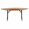 Best deal 💯 Round Folding Tables & Chairs Flash Furniture YT-WSFT48-24 5.5 X 2 Ft. Serpentine Wood Folding Banquet Table ✨ -Tables & Chairs Shop masterFLSH882