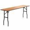 Discount 👍 Rectangle Folding Tables & Chairs Flash Furniture YT-WTFT18X72 18 X 72 In. Rectangular Finished Top Wood Folding Training/Seminar Table 🛒 -Tables & Chairs Shop masterFLSH885