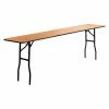 Outlet ⌛ Rectangle Folding Tables & Chairs Flash Furniture YT-WTFT18X96 18 X 96 In. Rectangular Finished Top Wood Folding Training/Seminar Table ⌛ -Tables & Chairs Shop masterFLSH886