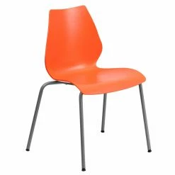 Wholesale 🔔 Break Room Chairs Flash Furniture RUT-288 Hercules Series Stack Chair With Lumbar Support 👍