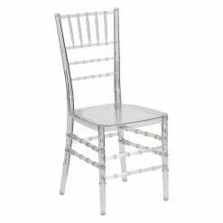 New ⌛ Break Room Chairs Flash Furniture Crystal Ice Stacking Chiavari Chair 🎉