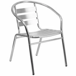 Best reviews of 🥰 Break Room Chairs Flash Furniture TLH-017B Aluminum Commercial Indoor-Outdoor Restaurant Stack Chair 👍