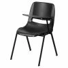 Brand new ❤️ Break Room Chairs Flash Furniture Black Ergonomic Shell Chair With Flip-Up Tablet Arm 👏 2 Brand new ❤️ Break Room Chairs Flash Furniture Black Ergonomic Shell Chair With Flip-Up Tablet Arm 👏 -Tables & Chairs Shop masterFLSH978