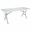 Brand new ⌛ Lifetime Products Rectangle Folding Tables & Chairs Lifetime 6 Ft. Rectangle Commercial Fold-In-Half Table - White 🔥 -Tables & Chairs Shop masterLIF105