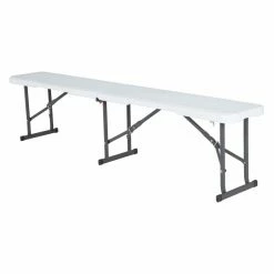 Wholesale ๐ Rectangle Folding Tables & Chairs Lifetime Products 6 Ft. Fold-in-Half Bench โ