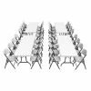Outlet 🛒 Rectangle Folding Tables & Chairs Lifetime 36 Piece 96 In. Rectangular Tables And Chairs Set ⌛ -Tables & Chairs Shop masterLIF263