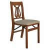 Best Pirce 👏 Meco Folding Chairs Stakmore Music Back Upholstered Folding Chair - Set Of 2 - Cherry 😀 -Tables & Chairs Shop masterMEC083