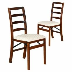 Top 10 😀 Meco Folding Chairs Stakmore Shaker Ladderback Upholstered Folding Chair - Set Of 2 ⌛