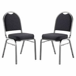 Flash Sale 😉 Break Room Chairs National Public Seating 9200 Series Fabric Stacking Chair - 2 Pack 🎁
