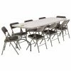 Deals 👍 Rectangle Folding Tables & Chairs National Public Seating Banquet Table And Vinyl Chair 9 Pc. Set 💯 2 Deals 👍 Rectangle Folding Tables & Chairs National Public Seating Banquet Table And Vinyl Chair 9 Pc. Set 💯 -Tables & Chairs Shop masterNPS042