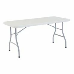 Top 10 😀 Rectangle Folding Tables & Chairs National Public Seating BT Series 60 In. Rectangle Folding Table Set ❤️
