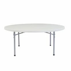 Flash Sale 🤩 Round Folding Tables & Chairs National Public Seating BT Series 71 In. Round Folding Table Set 🎉
