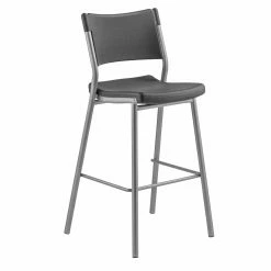 Hot Sale 🔥 Break Room Chairs National Public Seating 30 In. Cafe Stool With Backrest ⭐