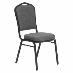 Best Pirce 🎉 Break Room Chairs National Public Seating 9300 Series Padded Upholstered Stack Chair 🔥