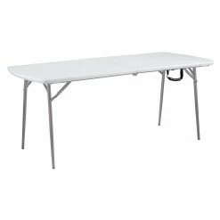 Best Pirce 🎉 Folding Tables National Public Seating 72 In. Rectangular Fold-In-Half Table 🎉