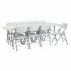 Promo ✔️ Rectangle Folding Tables & Chairs National Public Seating 8 Ft. Rectangular Heavy Duty Folding Table And 8 Heavy Duty Plastic Folding Chairs 🎁 -Tables & Chairs Shop masterNPS266