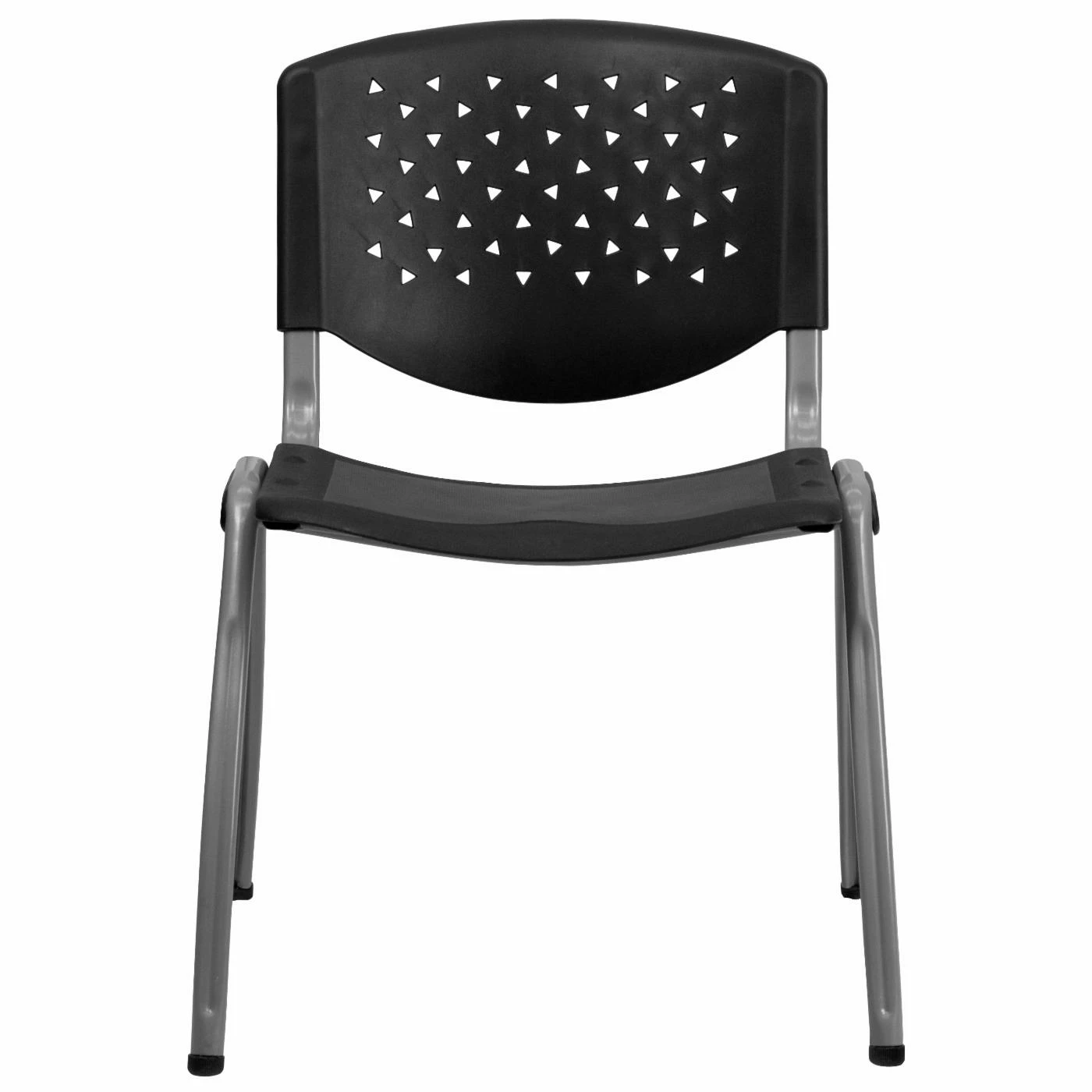 New ๐ New Century Break Room Chairs Hercules Series Polypropylene Stack Chair - Titanium Frame - Black Finish ๐ 7 New ๐ New Century Break Room Chairs Hercules Series Polypropylene Stack Chair - Titanium Frame - Black Finish ๐ - Image 5
