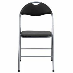 Best Pirce 👏 Folding Chairs Flash Furniture YB-YJ806H Hercules Series Black Vinyl Metal Folding Chair ⭐ -Tables & Chairs Shop scaleFLSH899